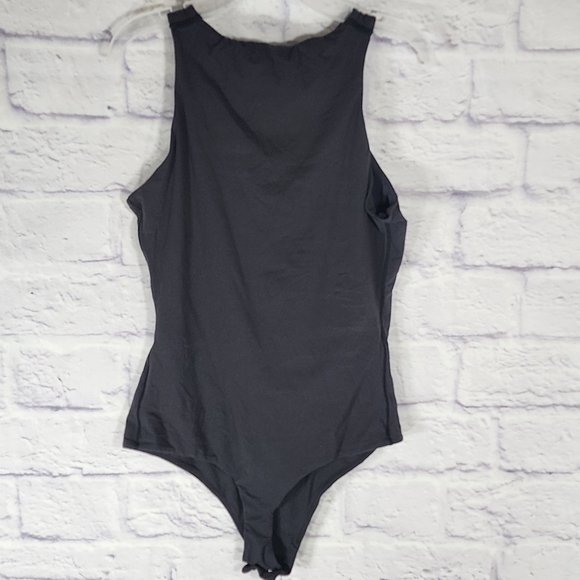 SKIMS FITS EVERYBODY HIGH NECK BODYSUIT/S, M/ ONYX - Picture 11 of 14